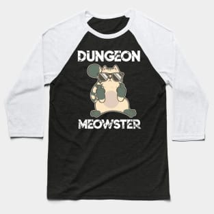 Dungeon Moewster Master Cat RPG DM Funny Gift For Him Her Baseball T-Shirt